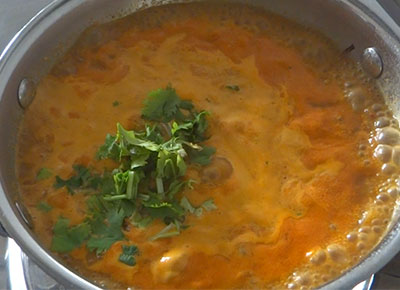coriander leaves for 10 minute quick sambar recipe