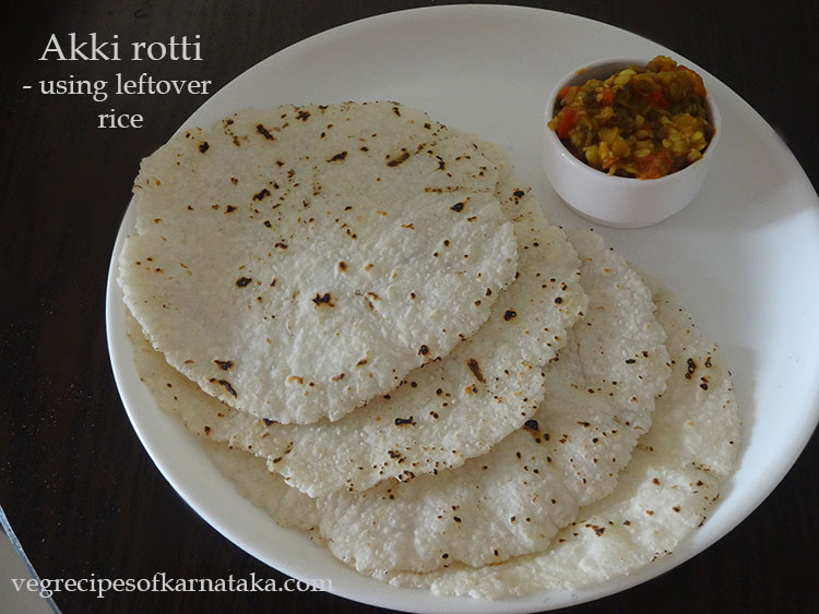 akki rotti using leftover rice