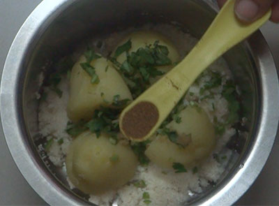 cumin powder for aloo rava fingers or potato sooji snacks