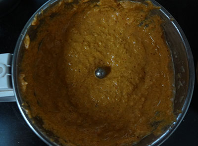 grinding spices for potato onion sambar