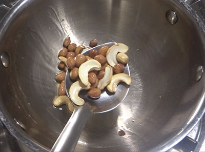 cashews for avalakki boondi or avalakki sweet snacks