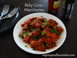 baby corn manchuri recipe