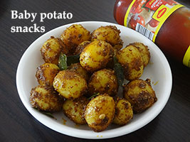 baby potato snacks or baby potato fry