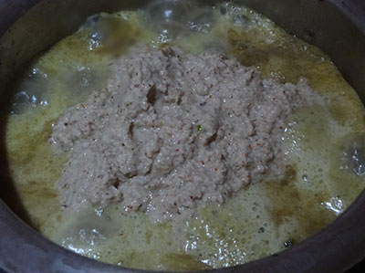 masala for badanekai hasi masale huli or brinjal sambar