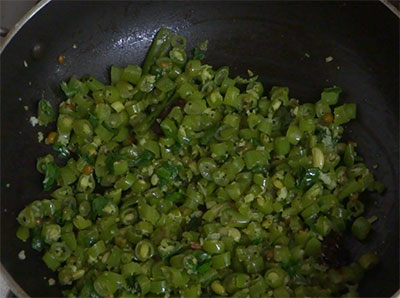 beans palya or stir fry