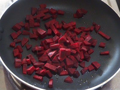 chopped beetroot for horsegram for beetroot chutney recipe