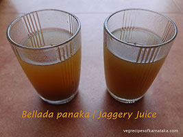 panaka or jaggery juice recipe