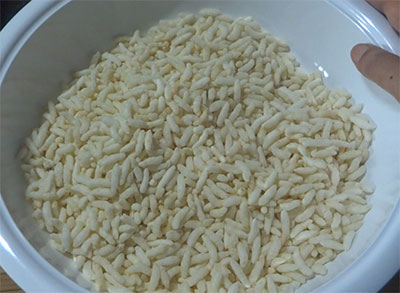 puffed rice for bellulli hasi khara mandakki or garlic churumuri