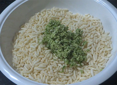 masala and puffed rice for bellulli hasi khara mandakki or garlic churumuri