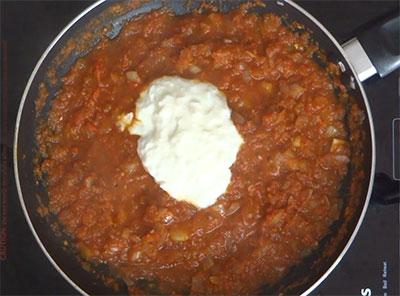 curd for bendekai gojju or bhindi curry