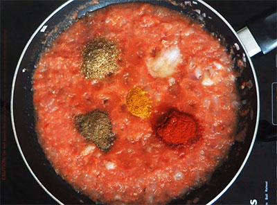 spice powders for bendekai gojju or bhindi curry