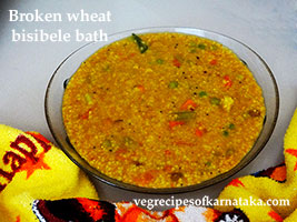 broken wheat bisibele bath recipe