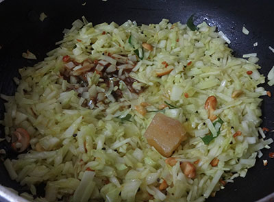 jaggery and tamarind for cabbage rice or kosu ricebath