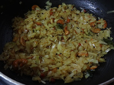 cooked cabbage for cabbage rice or kosu ricebath