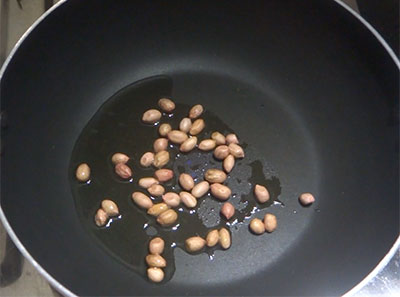 roasting peanuts for carrot rice recipe