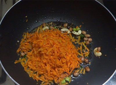 grated carrot for carrot rice recipe