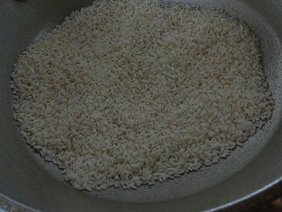 frying rice for chakli or chakkuli recipe
