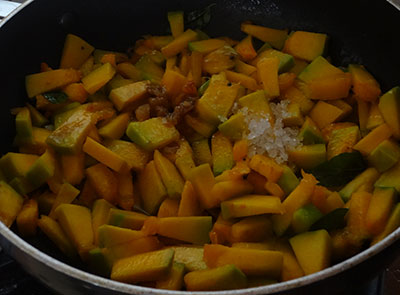 salt and jaggery for sihi kumbalakai palya or pumpkin stir fry