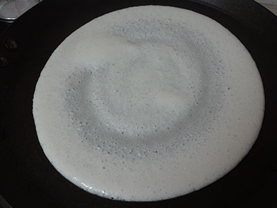making dosa for cheese dosa or cheese dose