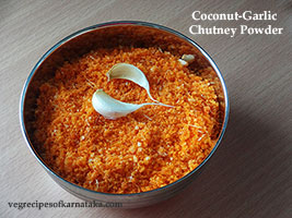 coconut garlic chutney powder recipe