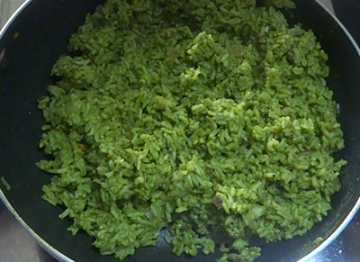 coriander rice recipe or kottambari soppu rice