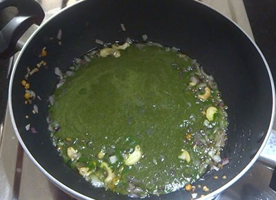 ground paste for coriander rice recipe or kottambari soppu rice