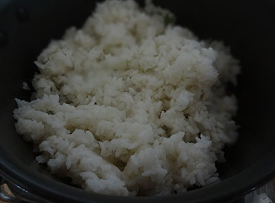 over cooked rice for mosaranna or curd rice