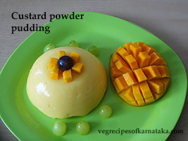 custard powder pudding recipe