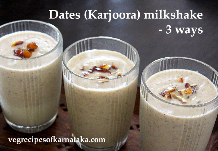 dates milkshake or karjoora milkshake
