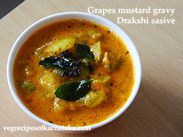 drakshi hannina sasive, grapes curry