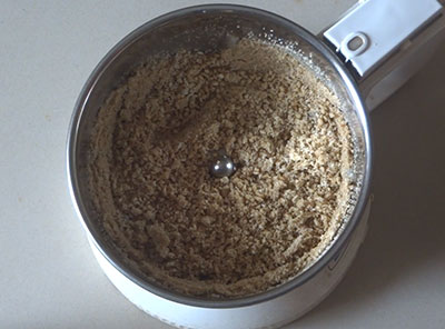 grinding for ellunde or sesame seeds ladoo