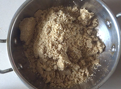 ground mixture for ellunde or sesame seeds ladoo
