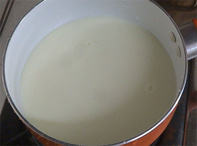 milk for fruit custard or fruit salad recipe