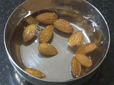 almonds for gasagase haalu or poppy seeds milk
