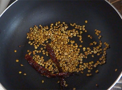 roasted spices for goddu saaru or instant rasam recipe