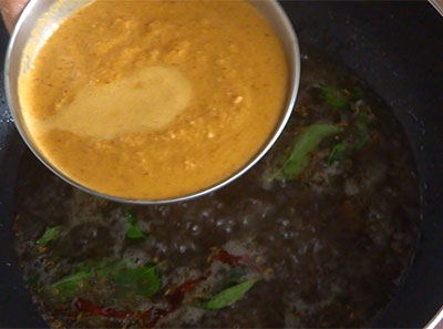 ground masala for goddu saaru or instant rasam recipe