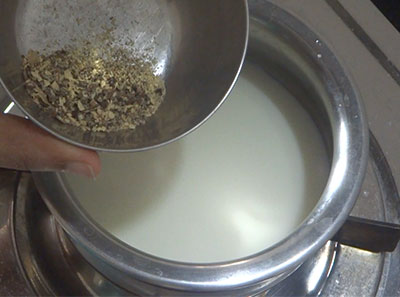 milk for golden milk or turmeric milk recipe