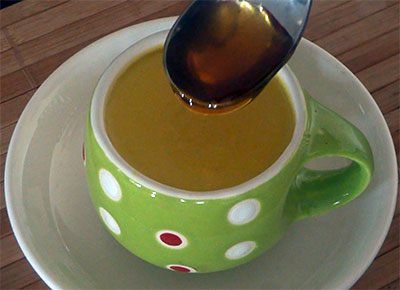 honey for golden milk or turmeric milk recipe