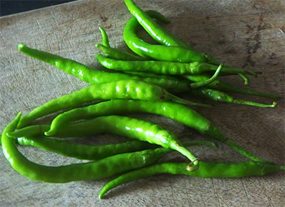 green chillies for green chilli fry recipe