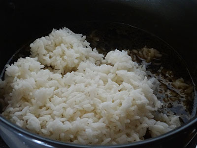 cooked rice for gudanna or kayanna