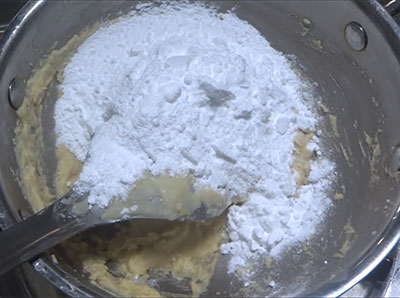 sugar powder for halkova or maida burfi recipe