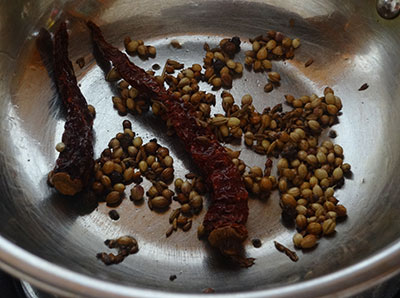 spices for halasina beejada saaru or jackfruit seeds rasam