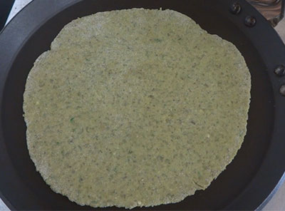 cooking hesarukalu chapathi or moong paratha