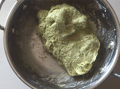 soft dough for hesarukalu chapathi or moong paratha