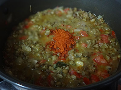 masala powder for hesaru kaalu gojju or green gram curry