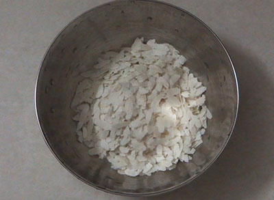 beaten rice for idli dosa batter using mixie