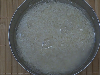 soaking rice for jeera rice