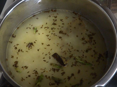 making for jeera rice