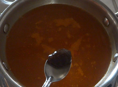 tamarind for jeerige saaru or jeera rasam recipe