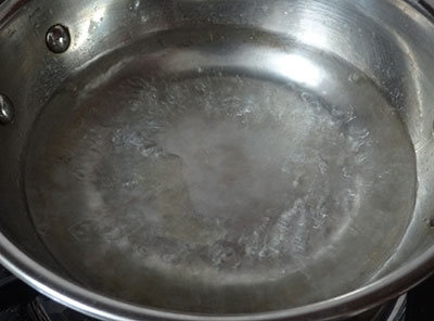 boiling water for jolada rotti or jowar bhakri